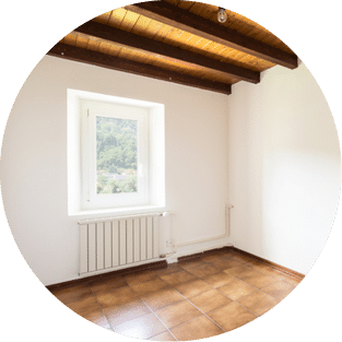 Maison après l'intervention d'une société de vide-maison et de nettoyage à Liège